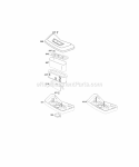 Air Cleaner Muffler Diagram and Parts List for 42E707-2631-E2  Briggs and Stratton Engine